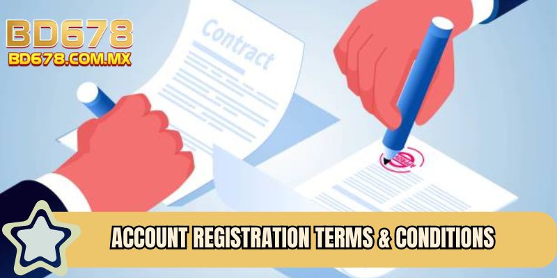 Account registration Terms & Conditions